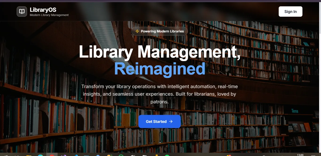 LibraryOS interface